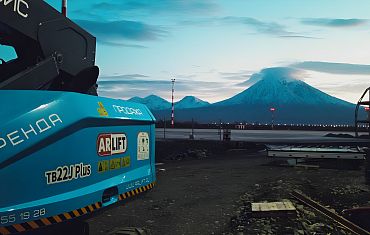 Монтаж на краю земли — у камчатских вулканов