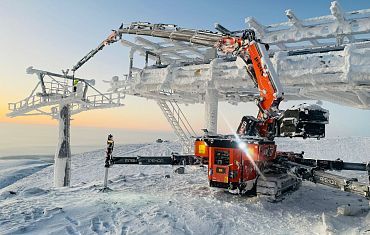 Монтаж в экстремальных условиях на горнолыжном курорте в Кировске